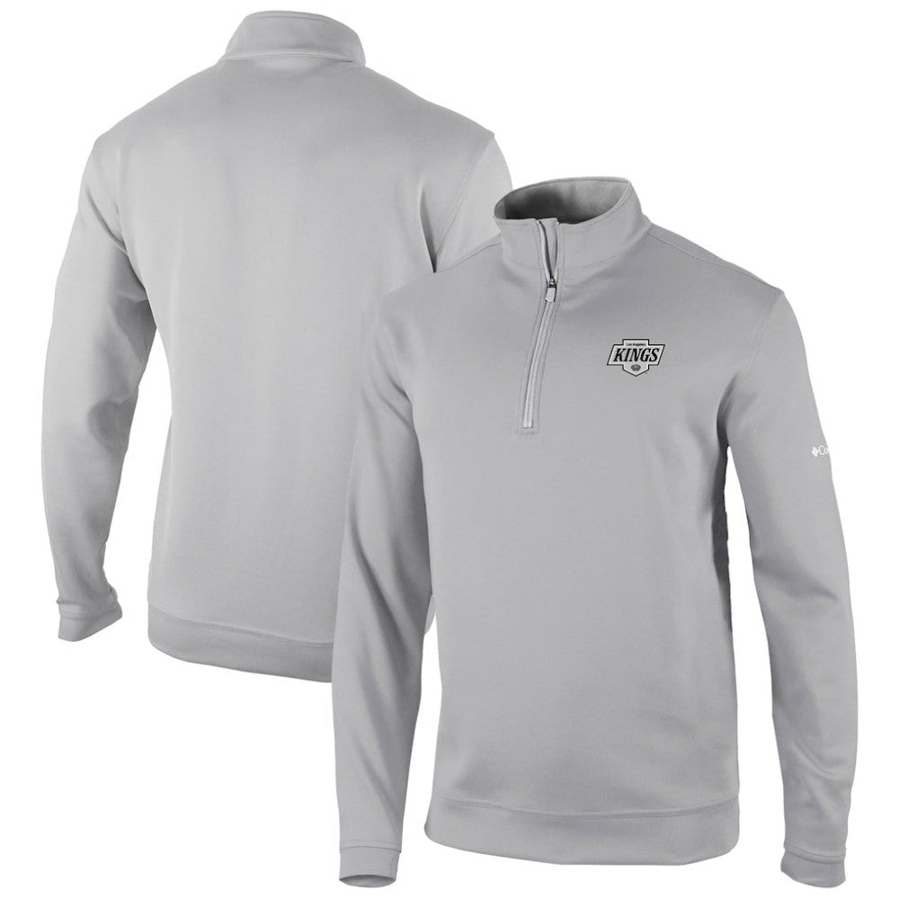 Los Angeles Kings Columbia Omni-Wick Wickhams Hills Half-Zip Pullover Top - Gray - NHL