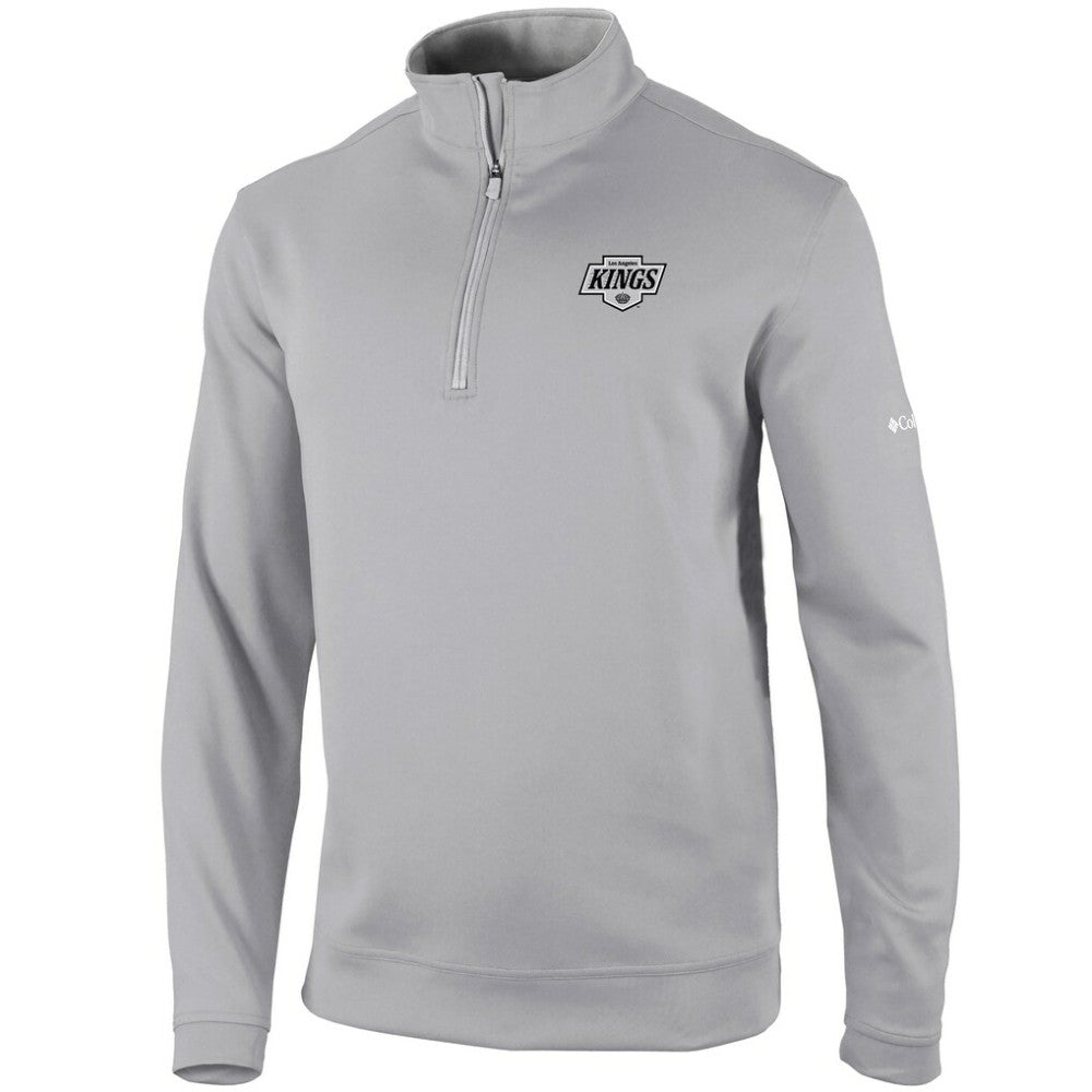 Los Angeles Kings Columbia Omni-Wick Wickhams Hills Half-Zip Pullover Top - Gray - NHL
