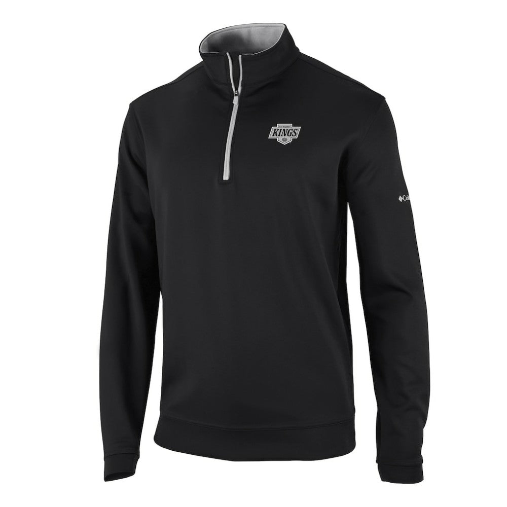 Los Angeles Kings Columbia Omni-Wick Wickhams Hills Half-Zip Pullover Top - Black - NHL