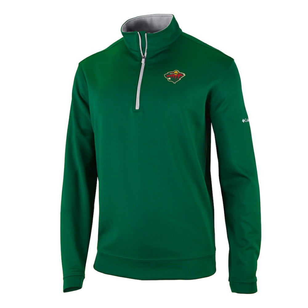 Minnesota Wild Columbia Omni-Wick Wickhams Hills Half-Zip Pullover Top - Green - NHL