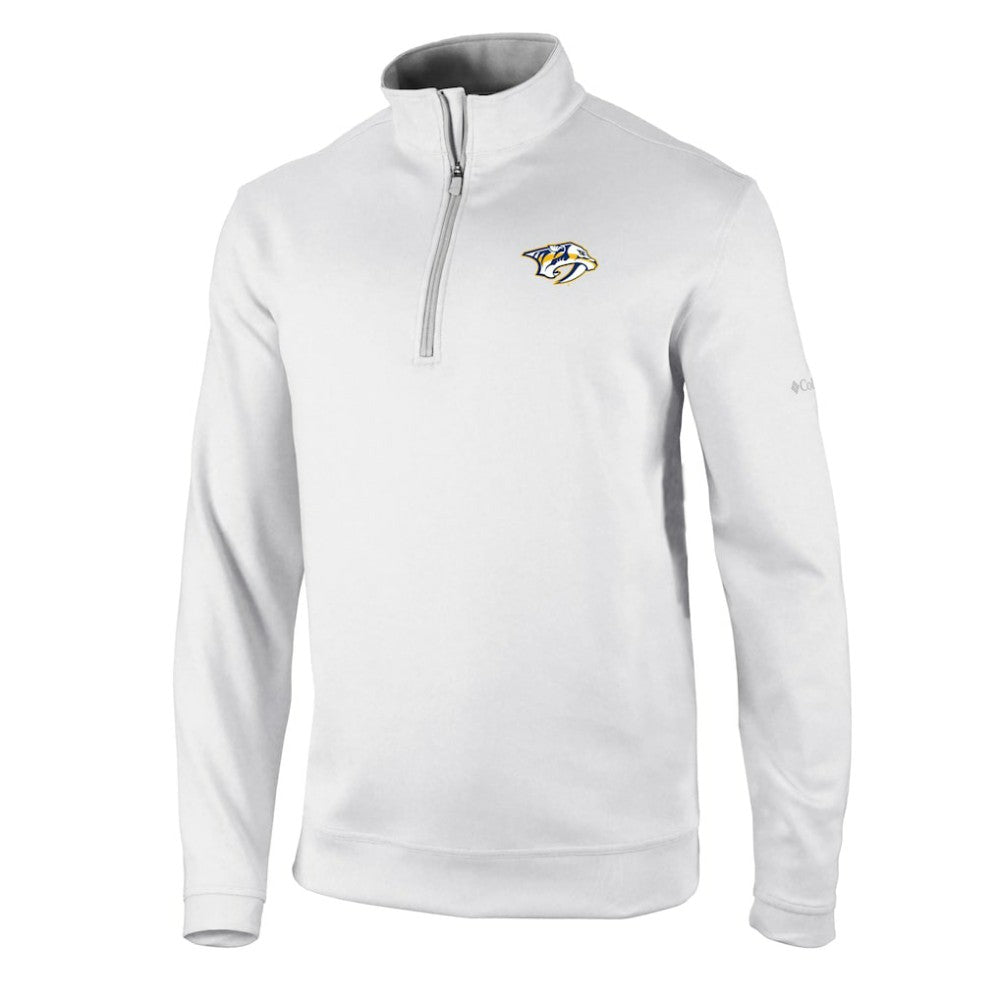 Nashville Predators Columbia Omni-Wick Wickhams Hills Half-Zip Pullover Top - White - NHL
