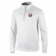 New York Islanders Columbia Omni-Wick Wickhams Hills Half-Zip Pullover Top - White - NHL