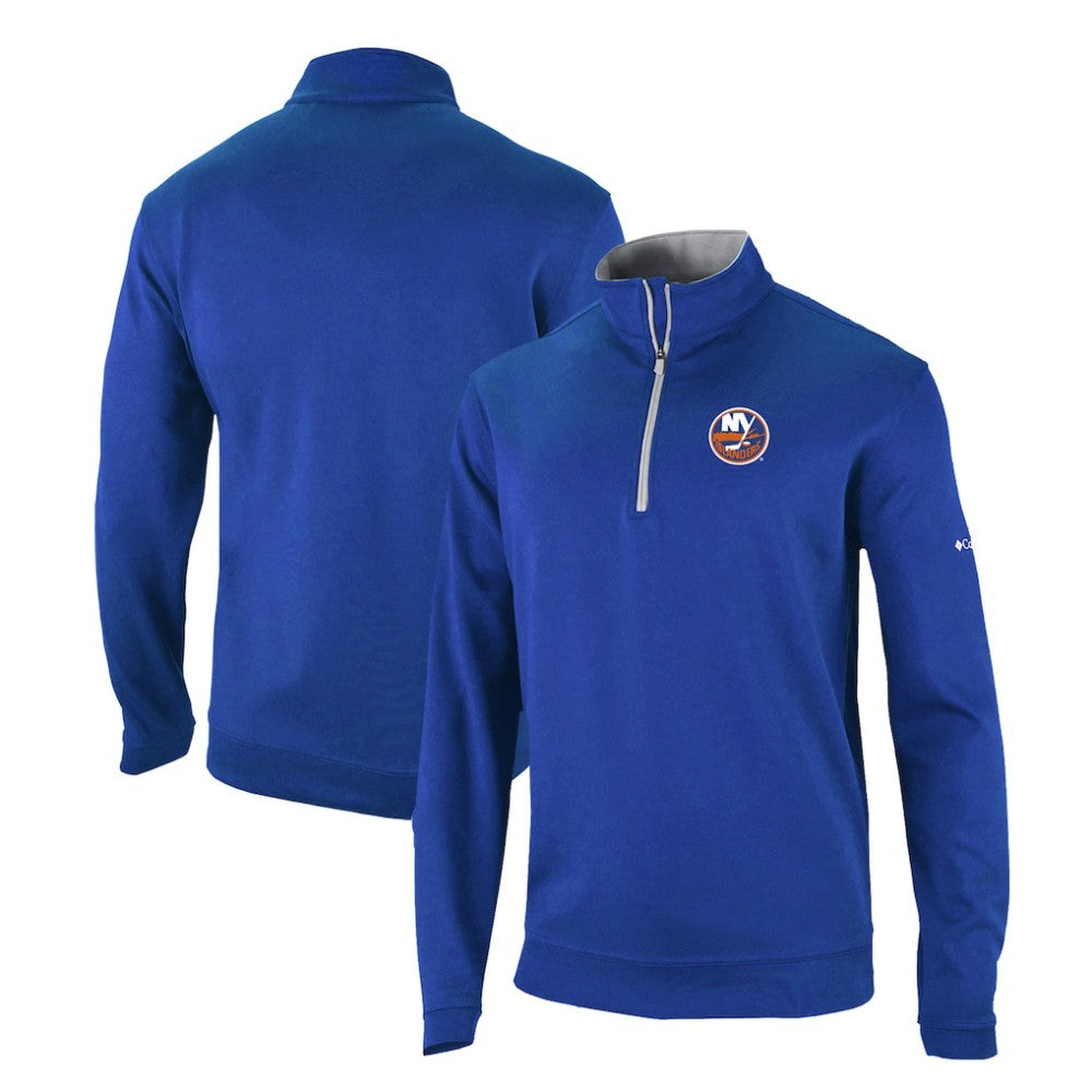 New York Islanders Columbia Omni-Wick Wickhams Hills Half-Zip Pullover Top - Royal - NHL