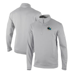 San Jose Sharks Columbia Omni-Wick Wickhams Hills Half-Zip Pullover Top - Gray - NHL