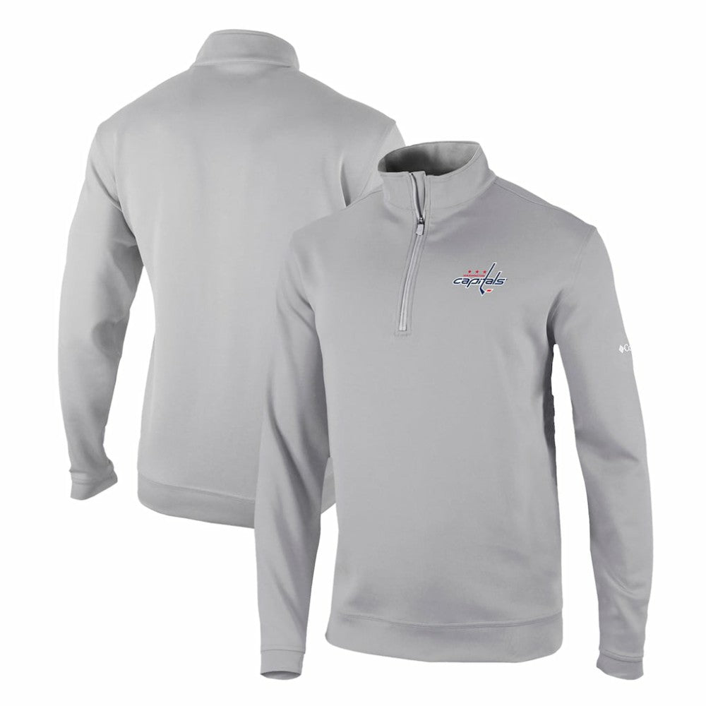 Washington Capitals Columbia Omni-Wick Wickhams Hills Half-Zip Pullover Top - Gray - NHL