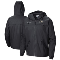 Philadelphia Flyers Columbia Oroville Creek Lightweight Full-Zip Windbreaker Jacket - Black - NHL
