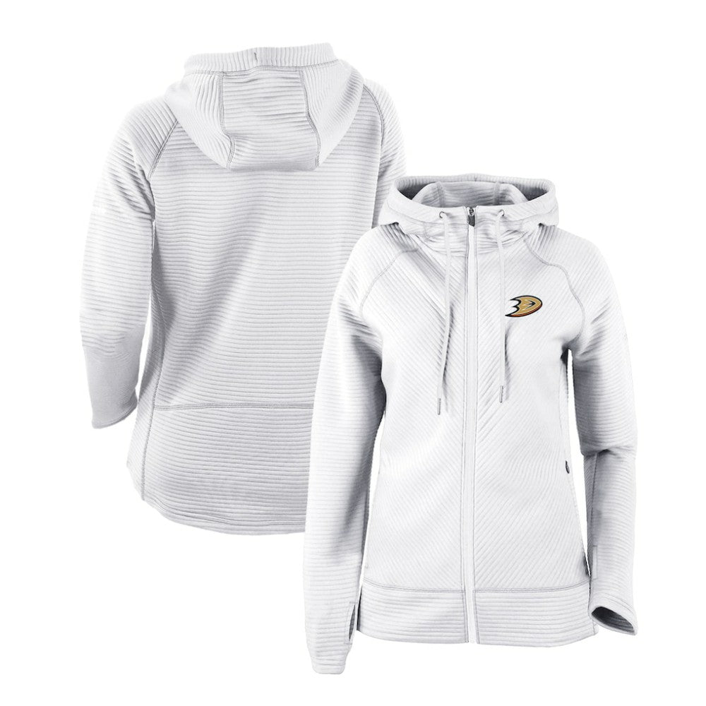 Anaheim Ducks Columbia Women's Omni-Wick Pack It Up Full-Zip Jacket - White - NHL