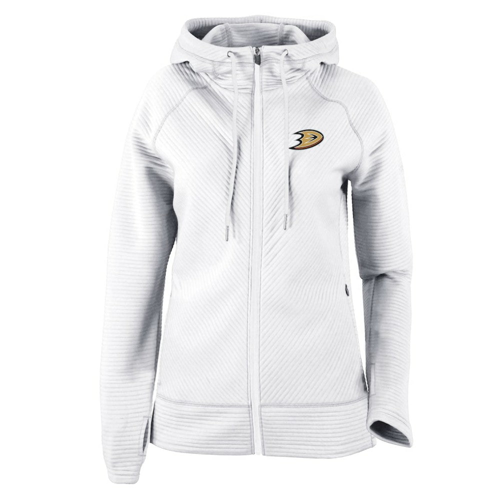 Anaheim Ducks Columbia Women's Omni-Wick Pack It Up Full-Zip Jacket - White - NHL