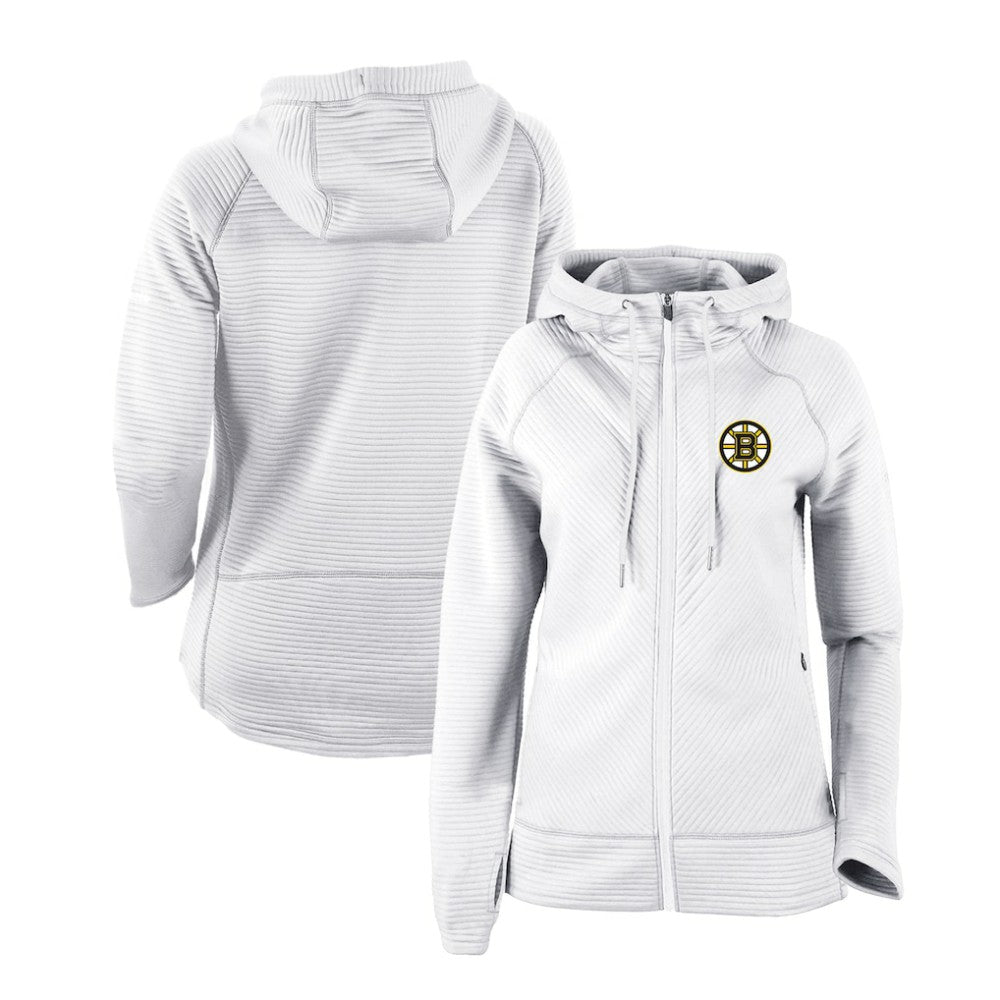 Boston Bruins Columbia Women's Omni-Wick Pack It Up Full-Zip Jacket - White - NHL