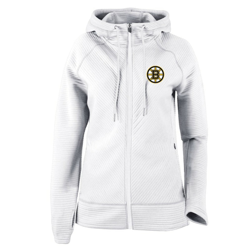 Boston Bruins Columbia Women's Omni-Wick Pack It Up Full-Zip Jacket - White - NHL