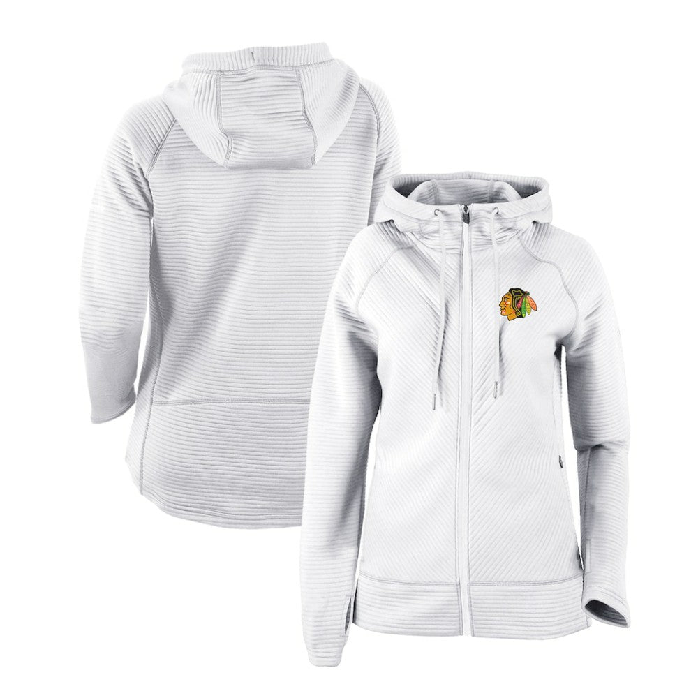 Chicago Blackhawks Columbia Women's Omni-Wick Pack It Up Full-Zip Jacket - White - NHL
