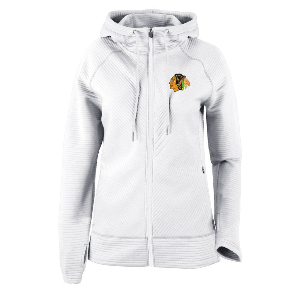 Chicago Blackhawks Columbia Women's Omni-Wick Pack It Up Full-Zip Jacket - White - NHL