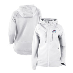 Colorado Avalanche Columbia Women's Omni-Wick Pack It Up Full-Zip Jacket - White - NHL