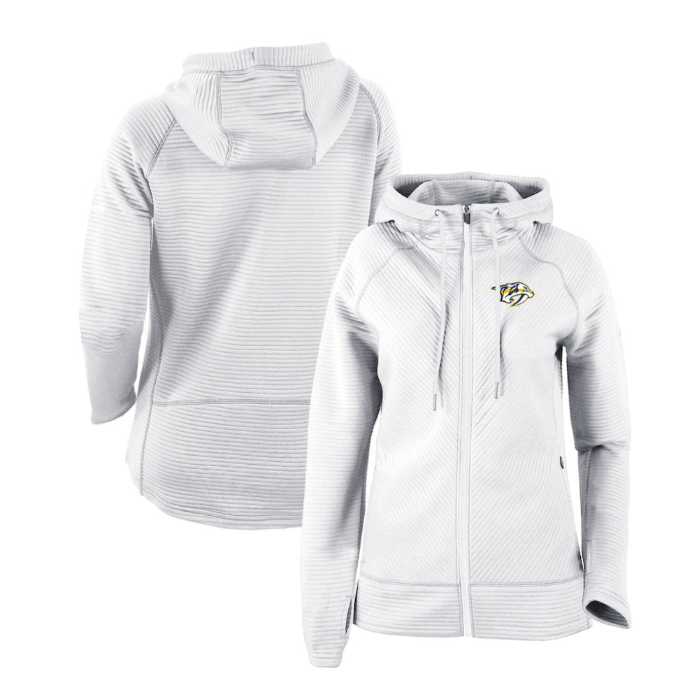 Nashville Predators Columbia Women's Omni-Wick Pack It Up Full-Zip Jacket - White - NHL