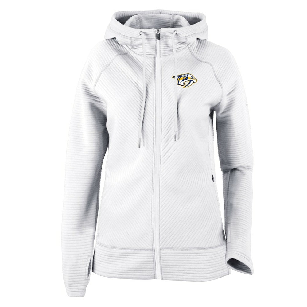Nashville Predators Columbia Women's Omni-Wick Pack It Up Full-Zip Jacket - White - NHL