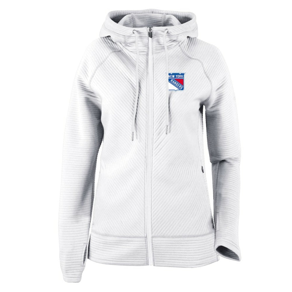 New York Rangers Columbia Women's Omni-Wick Pack It Up Full-Zip Jacket - White - NHL