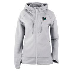 San Jose Sharks Columbia Women's Omni-Wick Pack It Up Full-Zip Jacket - Gray - NHL