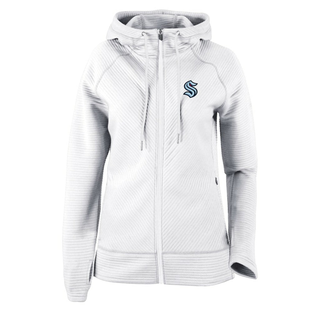 Seattle Kraken Columbia Women's Omni-Wick Pack It Up Full-Zip Jacket - White - NHL