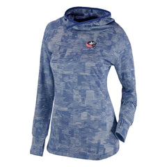 Columbus Blue Jackets Columbia Women's Omni-Wick Sunday Ball Pullover Hoodie - Navy - NHL