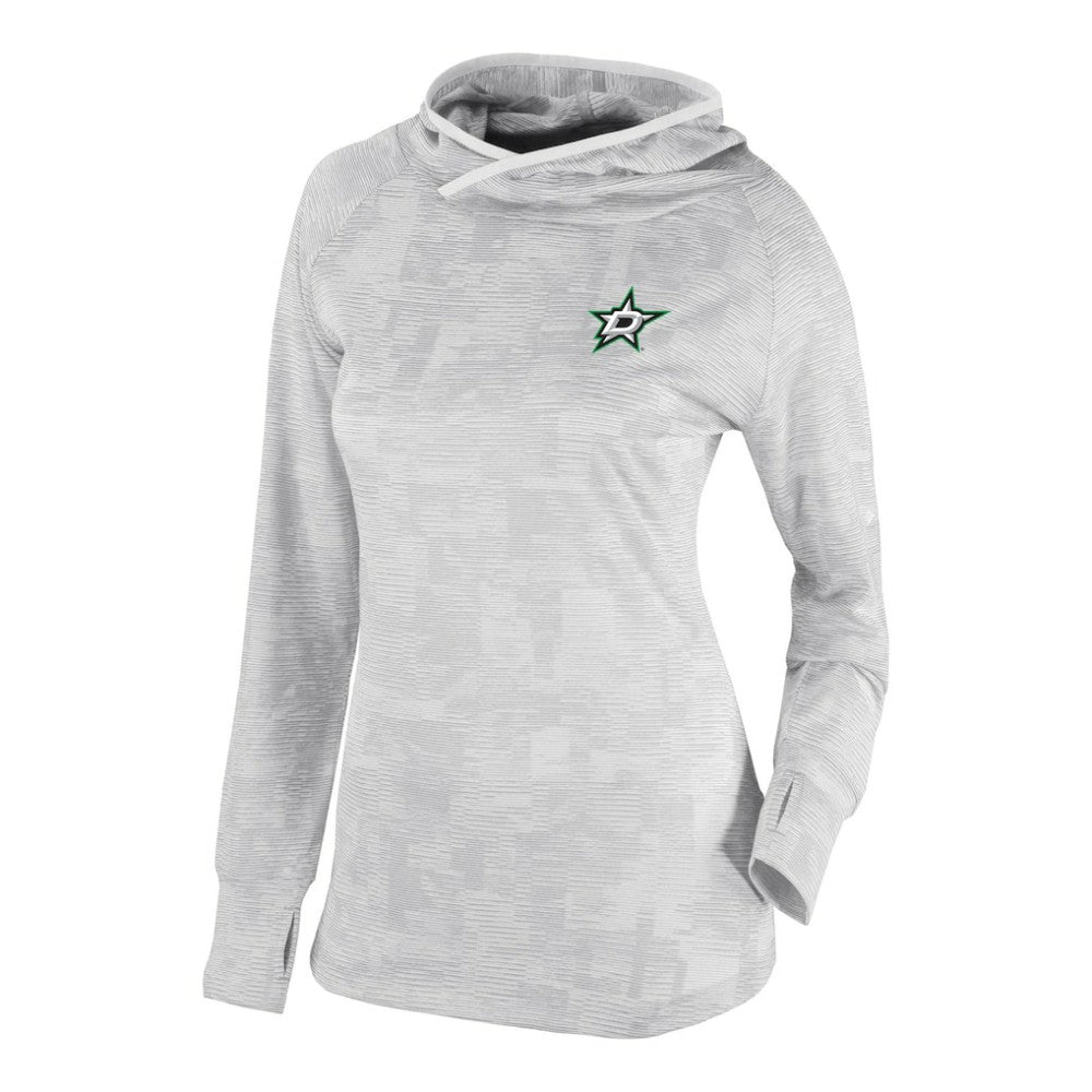 Dallas Stars Columbia Women's Omni-Wick Sunday Ball Pullover Hoodie - White - NHL