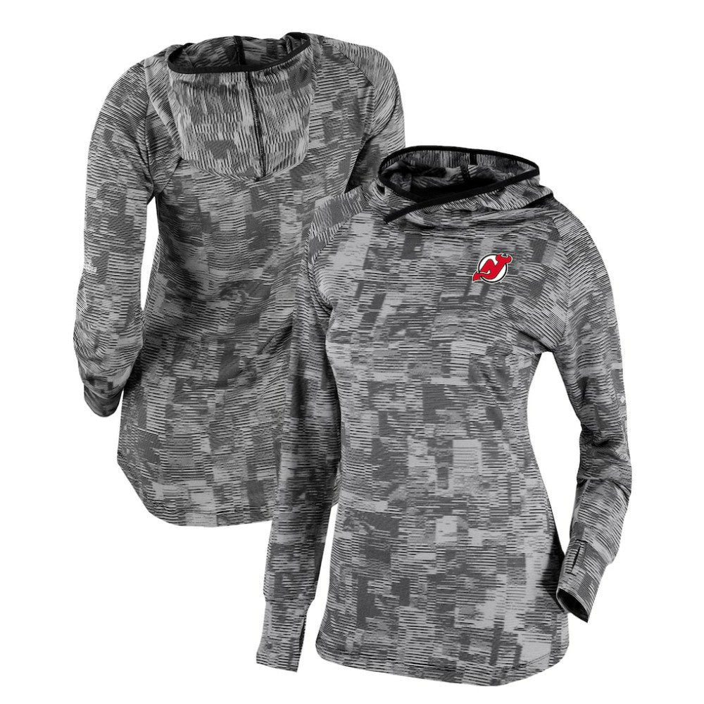 New Jersey Devils Columbia Women's Omni-Wick Sunday Ball Pullover Hoodie - Black - NHL