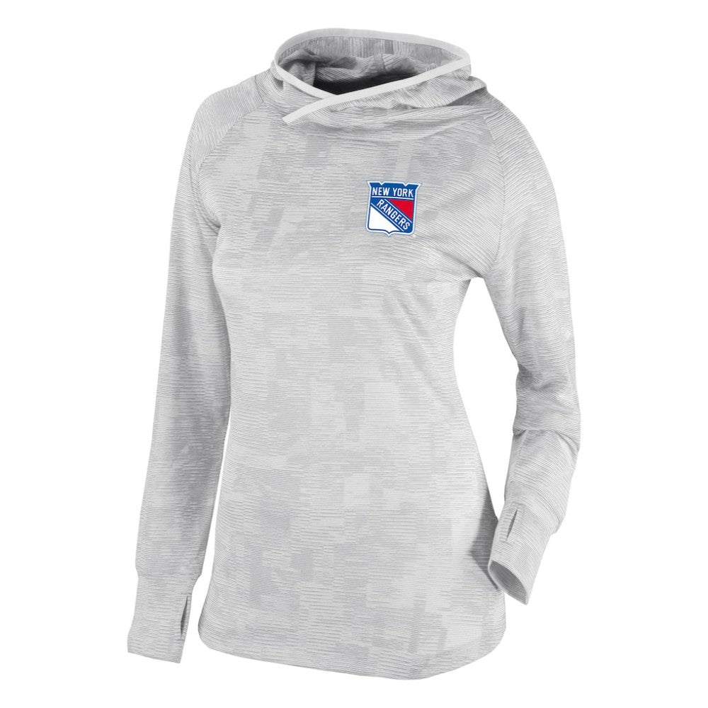 New York Rangers Columbia Women's Omni-Wick Sunday Ball Pullover Hoodie - White - NHL