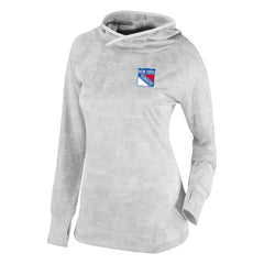 New York Rangers Columbia Women's Omni-Wick Sunday Ball Pullover Hoodie - White - NHL