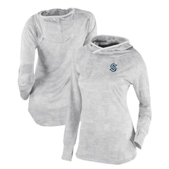 Seattle Kraken Columbia Women's Omni-Wick Sunday Ball Pullover Hoodie - White - NHL