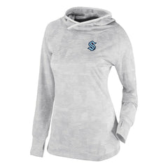 Seattle Kraken Columbia Women's Omni-Wick Sunday Ball Pullover Hoodie - White - NHL