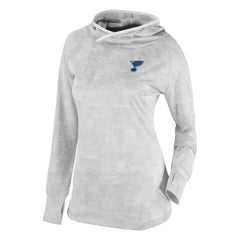 St. Louis Blues Columbia Women's Omni-Wick Sunday Ball Pullover Hoodie - White - NHL