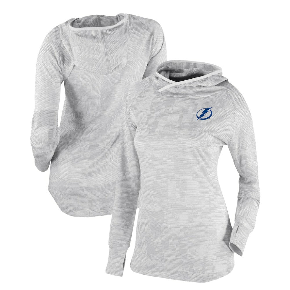 Tampa Bay Lightning Columbia Women's Omni-Wick Sunday Ball Pullover Hoodie - White - NHL