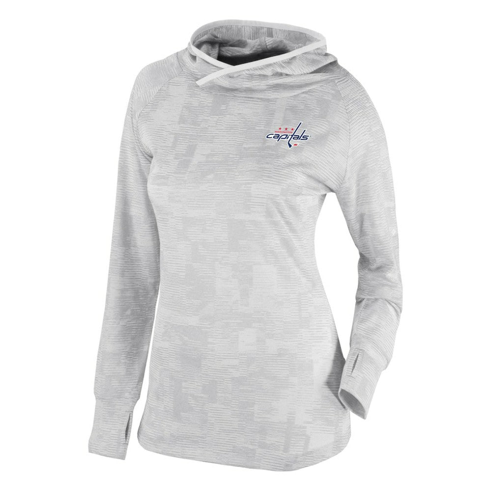 Washington Capitals Columbia Women's Omni-Wick Sunday Ball Pullover Hoodie - White - NHL