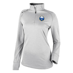 Buffalo Sabres Columbia Women's Omni-Wick Shotgun 2.0 Quarter-Zip Pullover Top - White - NHL