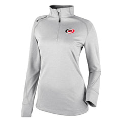 Carolina Hurricanes Columbia Women's Omni-Wick Shotgun 2.0 Quarter-Zip Pullover Top - White - NHL