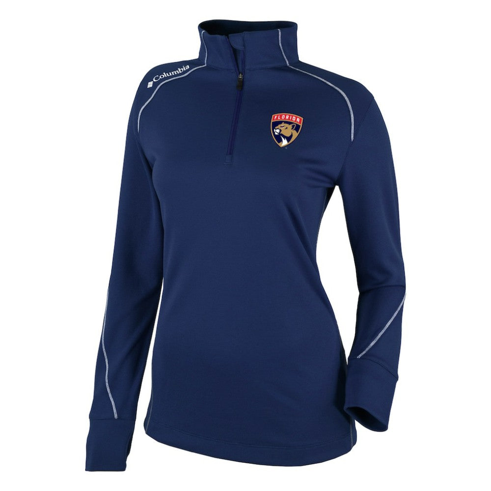 Florida Panthers Columbia Women's Omni-Wick Shotgun 2.0 Quarter-Zip Pullover Top - Navy - NHL
