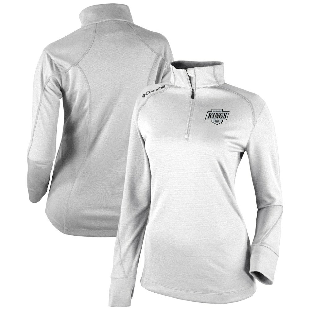 Los Angeles Kings Columbia Women's Omni-Wick Shotgun 2.0 Quarter-Zip Pullover Top - White - NHL
