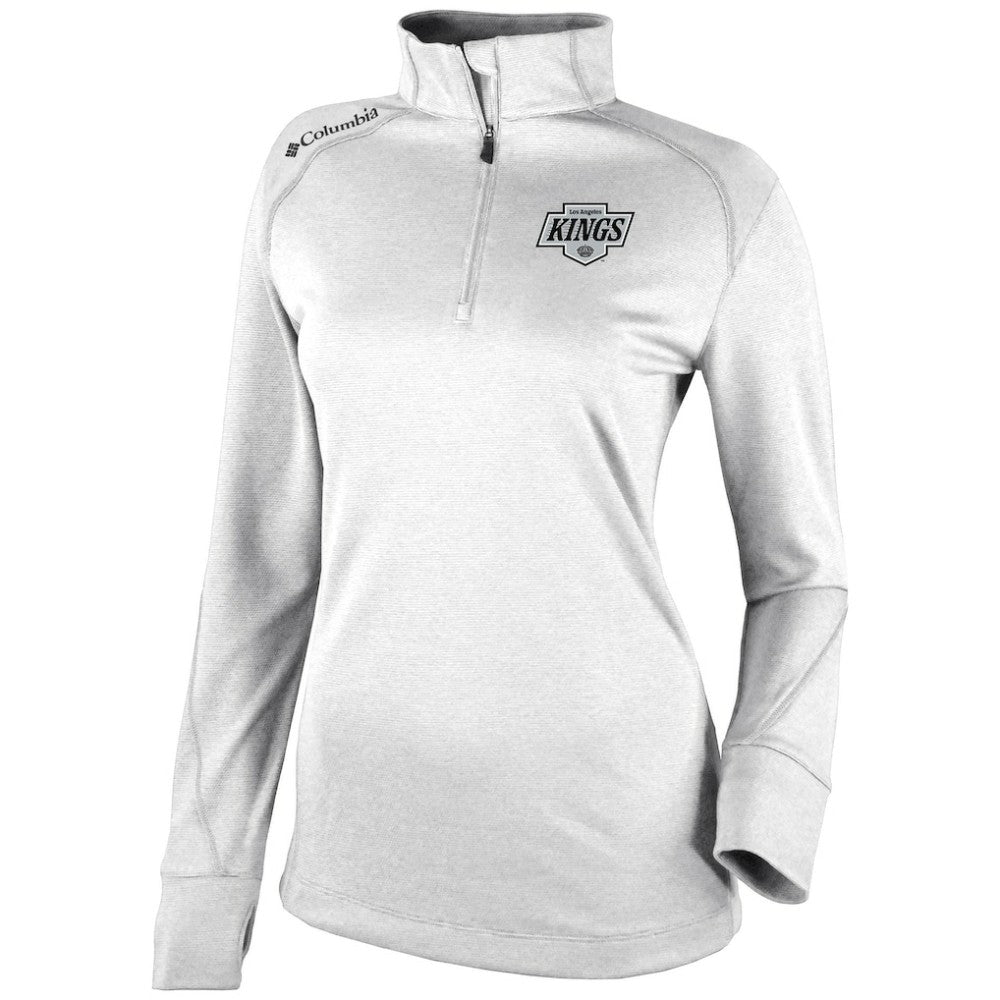 Los Angeles Kings Columbia Women's Omni-Wick Shotgun 2.0 Quarter-Zip Pullover Top - White - NHL