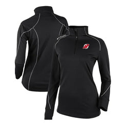 New Jersey Devils Columbia Women's Omni-Wick Shotgun 2.0 Quarter-Zip Pullover Top - Black - NHL