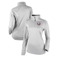 New York Islanders Columbia Women's Omni-Wick Shotgun 2.0 Quarter-Zip Pullover Top - White - NHL