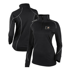 Philadelphia Flyers Columbia Women's Omni-Wick Shotgun 2.0 Quarter-Zip Pullover Top - Black - NHL