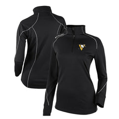 Pittsburgh Penguins Columbia Women's Omni-Wick Shotgun 2.0 Quarter-Zip Pullover Top - Black - NHL