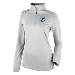 Tampa Bay Lightning Columbia Women's Omni-Wick Shotgun 2.0 Quarter-Zip Pullover Top - White - NHL