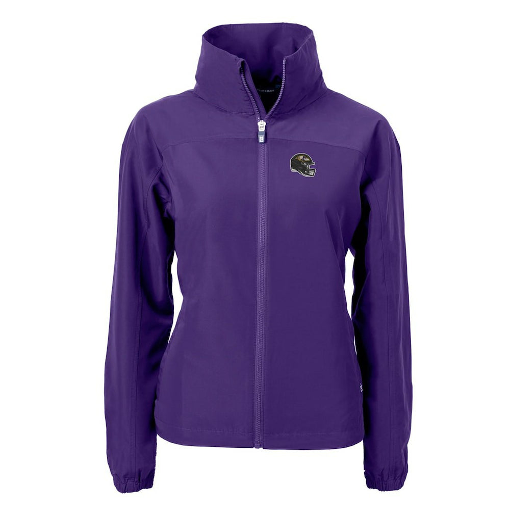 Baltimore Ravens Cutter & Buck Women's Charter Eco Recycled Full-Zip Jacket Purple | NFL