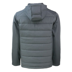 Green Bay Packers Cutter & Buck Helmet Evoke Hybrid Eco Softshell Recycled Full-Zip Hoodie Jacket Gray | NFL