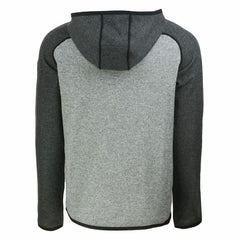 Green Bay Packers Cutter & Buck Helmet Mainsail Sweater-Knit Full-Zip Hoodie Heather Gray/Heather Charcoal | NFL