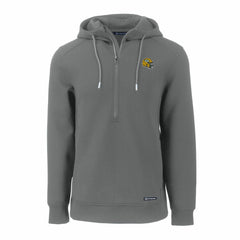 Green Bay Packers Cutter & Buck Helmet Roam Eco Half-Zip Recycled Pullover Hoodie Gray | NFL