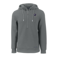 Minnesota Vikings Cutter & Buck Helmet Roam Eco Half-Zip Recycled Pullover Hoodie Gray | NFL