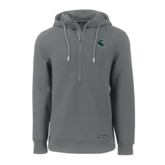 Philadelphia Eagles Cutter & Buck Helmet Roam Eco Half-Zip Recycled Pullover Hoodie Gray | NFL