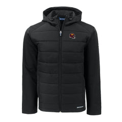 Washington Commanders Cutter & Buck Helmet Big & Tall Evoke Hybrid Eco Softshell Recycled Full-Zip Jacket Black | NFL