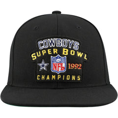Dallas Cowboys 1992 NFL Super Bowl Champions Snapback Hat Black | Mitchell & Ness